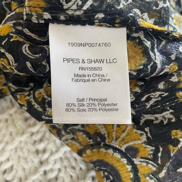 veronica beard 🐝 wade metallic top - Picture 9 of 11